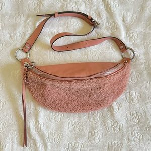 Pink/coral Waist bag
